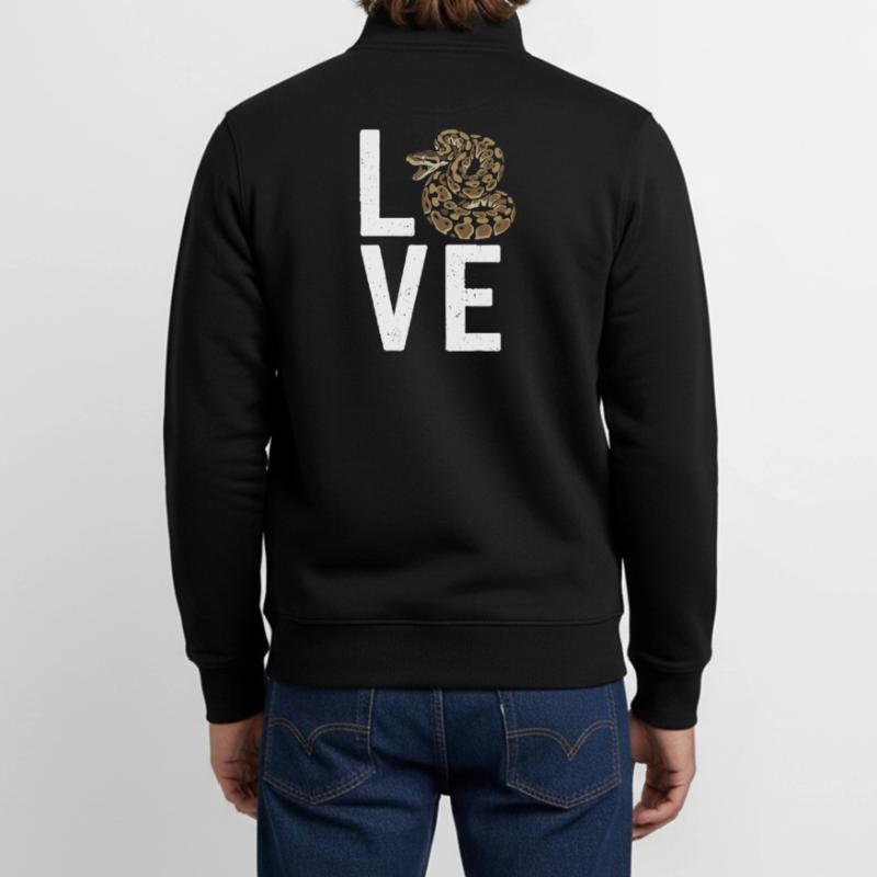 Les serpents rois Python ADORENT les pythons de terrarium Sweat zippé unisexe en coton bio Stanley/Stella