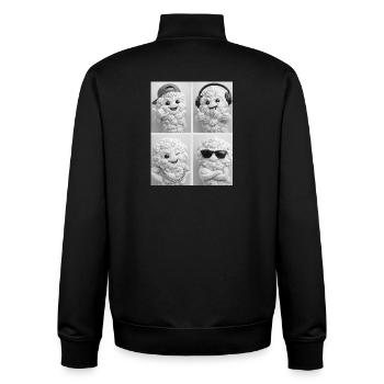Cauliflower - Unisex Organic Zip Sweatshirt von Stanley/Stella - Schwarz - Hinten - AI Model Male 185 light (185cm)