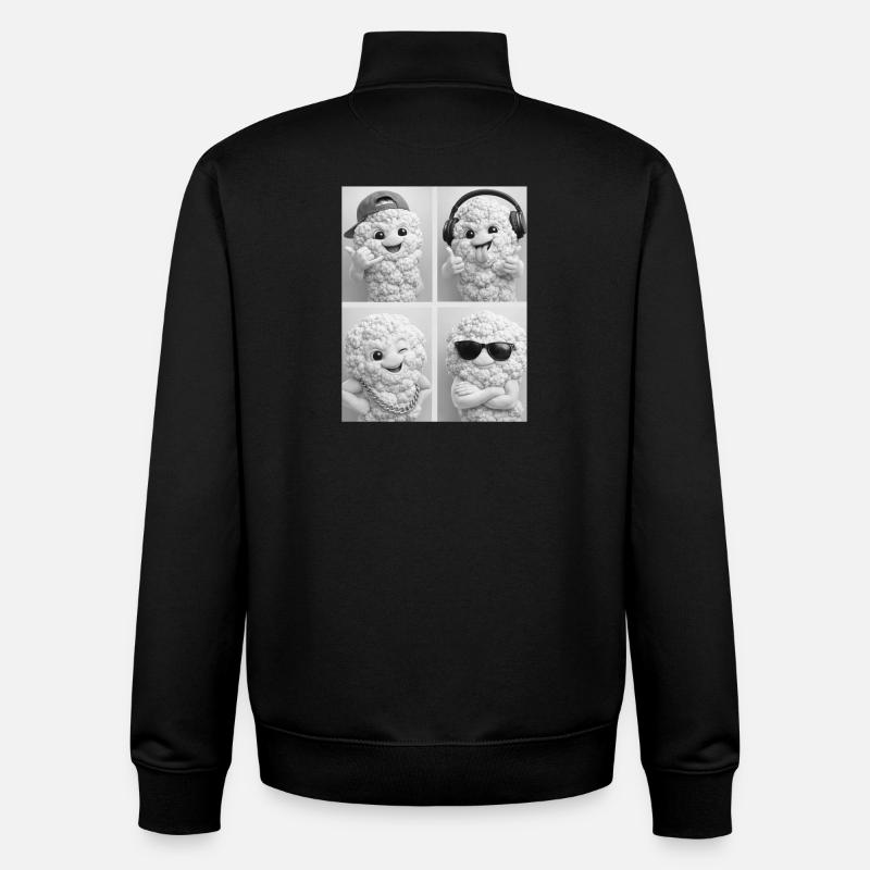 Cauliflower - Unisex Organic Zip Sweatshirt von Stanley/Stella - Schwarz