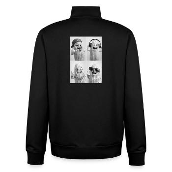 Corn - Unisex Organic Zip Sweatshirt von Stanley/Stella - Schwarz - Hinten - AI Model Male 185 light (185cm)