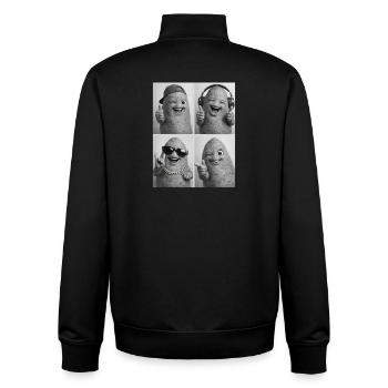 Sweet Potato - Unisex Organic Zip Sweatshirt von Stanley/Stella - Schwarz - Hinten - AI Model Male 185 light (185cm)