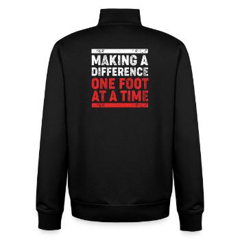 Podiatrist Foot Care Pedicure Podiatry - Unisex Organic Zip Sweatshirt by Stanley/Stella - black - Back - AI Model Male 185 light (185cm)