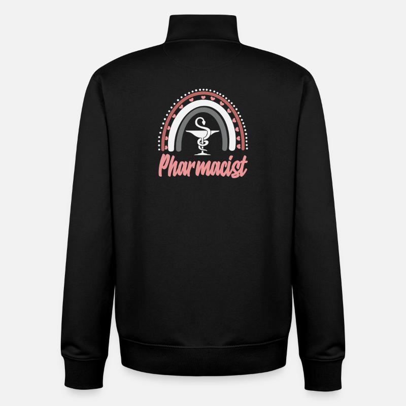 Boho Rainbow Apothekerin Pharmazietechnikerin - Unisex Organic Zip Sweatshirt von Stanley/Stella - Schwarz
