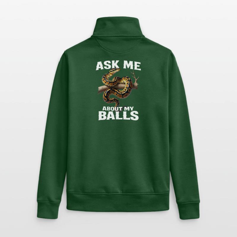 King Python Snakes Lover Terrarium Python Unisex Organic Zip Sweatshirt by Stanley/Stella
