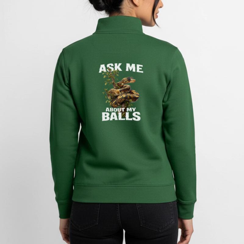 King Python Snakes Lover Terrarium Python Unisex Organic Zip Sweatshirt by Stanley/Stella