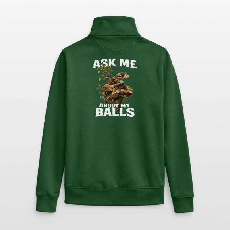 King Python Snakes Lover Terrarium Python Unisex Organic Zip Sweatshirt by Stanley/Stella