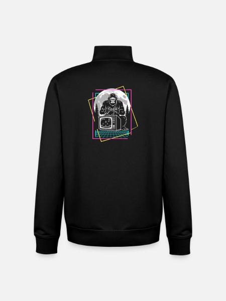 Bigfoot Gaming - Unisex Organic Zip Sweatshirt by Stanley/Stella - black