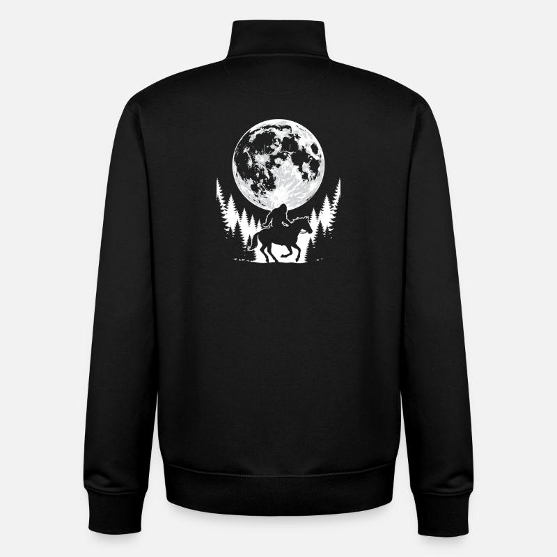 Bigfoot Reiten - Unisex Organic Zip Sweatshirt von Stanley/Stella - Schwarz