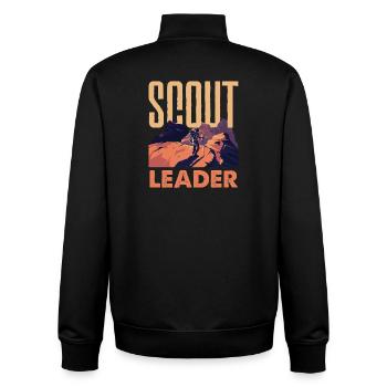 Pfadfinderleiter Scouting Troop Leader Hobby - Unisex Organic Zip Sweatshirt von Stanley/Stella - Schwarz - Hinten - AI Model Male 185 light (185cm)