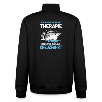 Kreuzfahrt Urlaub Kreuzfahrtschiff Kreuzfahrer - Unisex Organic Zip Sweatshirt von Stanley/Stella - Schwarz - Hinten - AI Model Male 185 light (185cm)