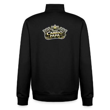 Meilleur Papa Dad Dad Did Drôle Convertible - Sweat zippé unisexe en coton bio Stanley/Stella - noir - Dos - AI Model Male 185 light (185cm)