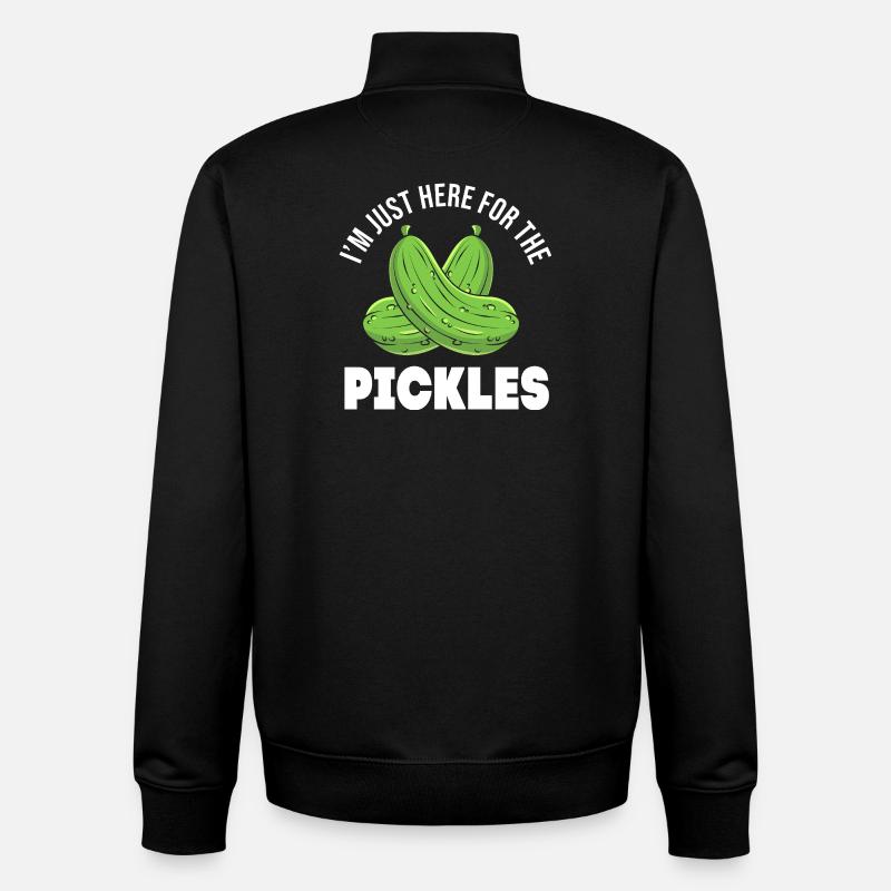 Gurke Gurken Essiggurke - Unisex Organic Zip Sweatshirt von Stanley/Stella - Schwarz