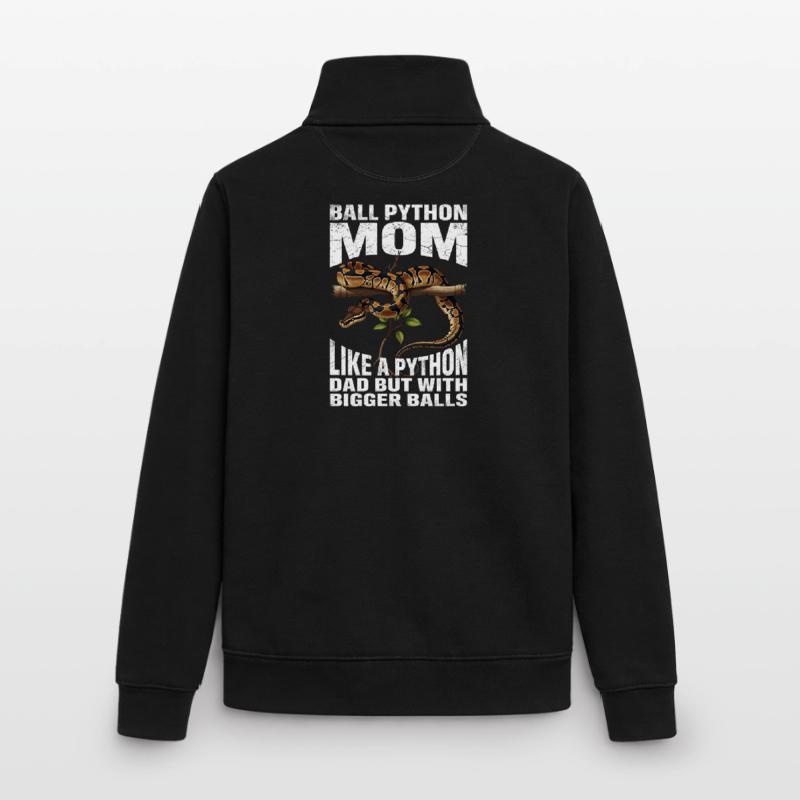 Maman Python roi Maman Serpents Terrarium Python Sweat zippé unisexe en coton bio Stanley/Stella