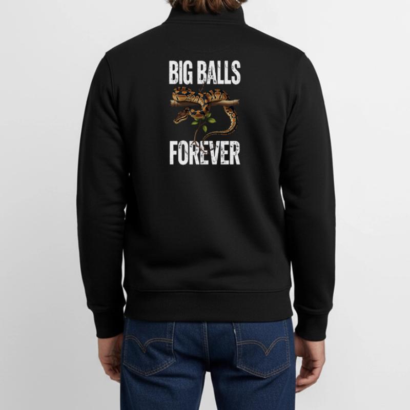 Königspython Schlangen Liebhaber Terrarium Python Unisex Organic Zip Sweatshirt von Stanley/Stella