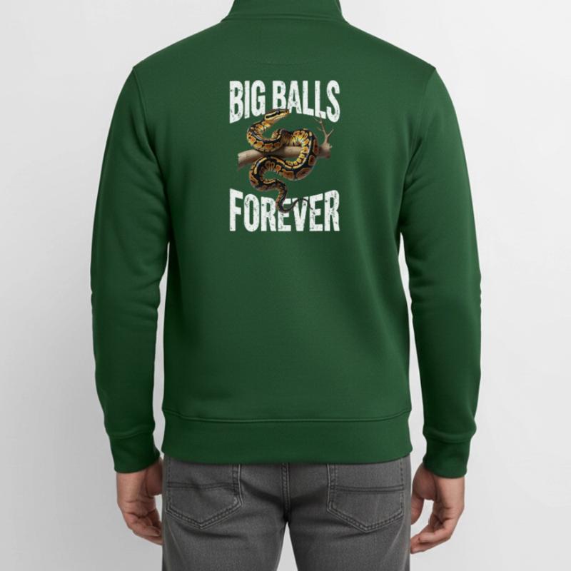 Python roi Serpents Amateurs de terrarium Python Sweat zippé unisexe en coton bio Stanley/Stella