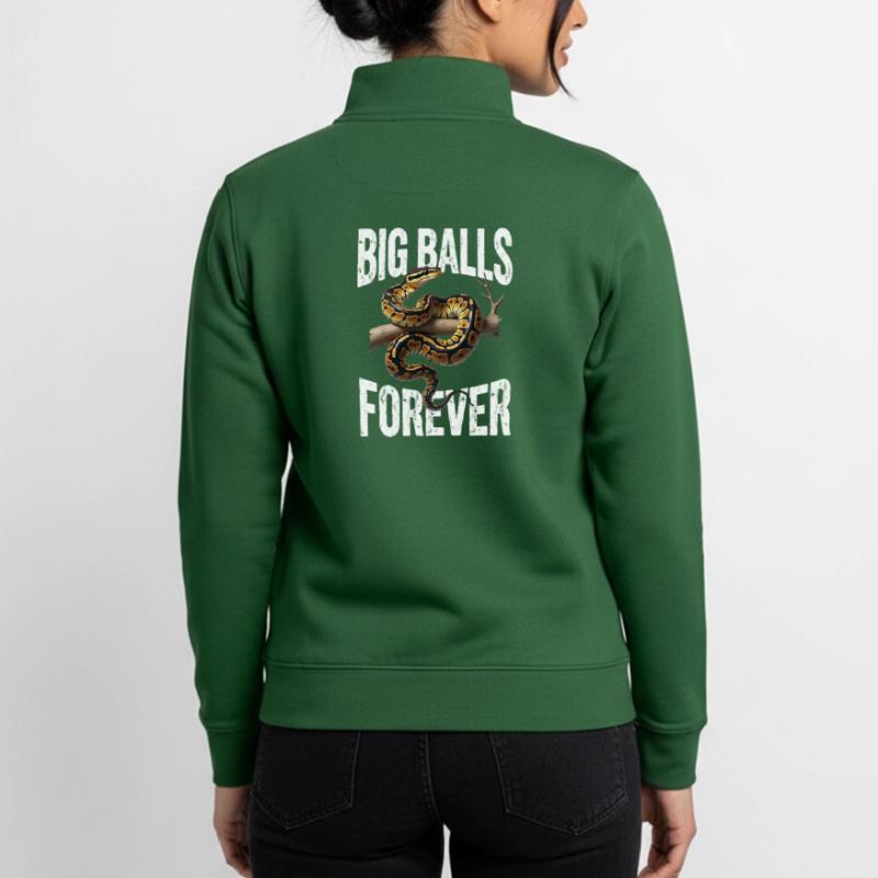 Python roi Serpents Amateurs de terrarium Python Sweat zippé unisexe en coton bio Stanley/Stella