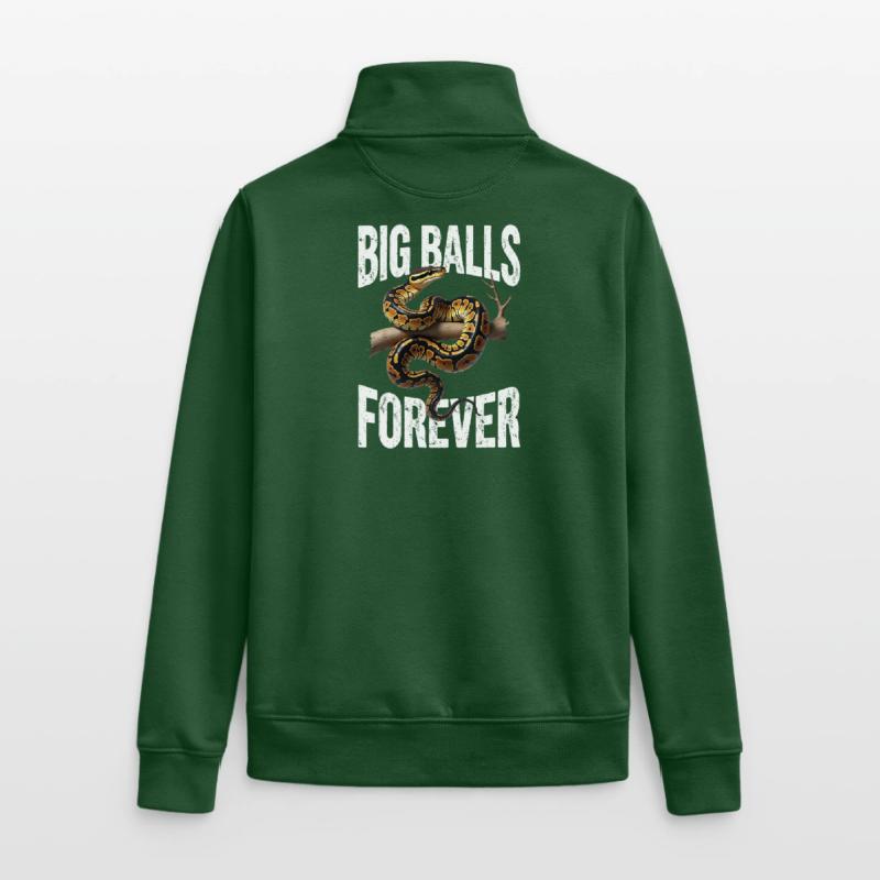 Python roi Serpents Amateurs de terrarium Python Sweat zippé unisexe en coton bio Stanley/Stella