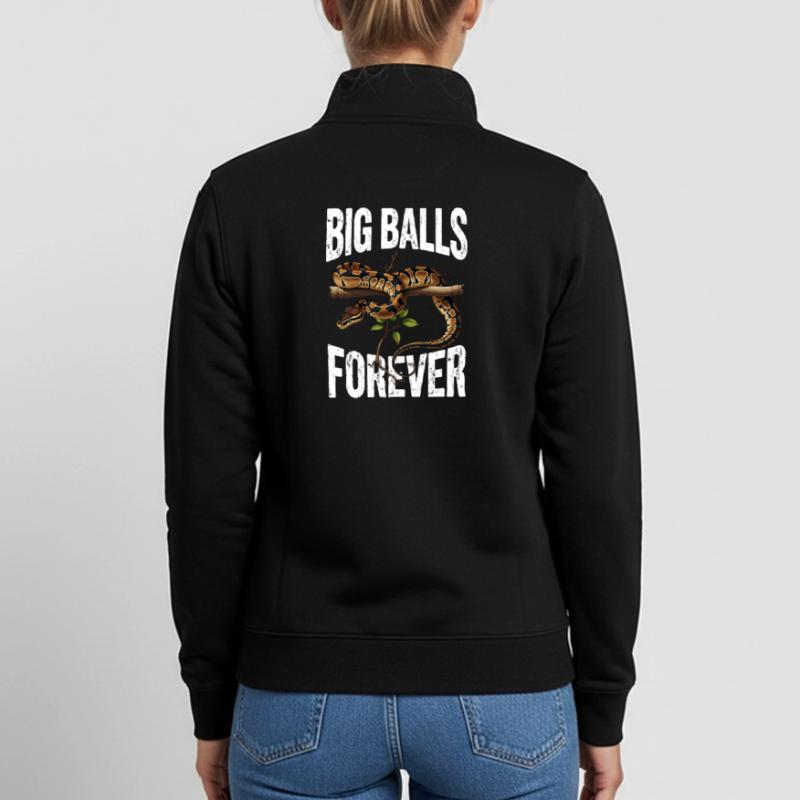 Königspython Schlangen Liebhaber Terrarium Python Unisex Organic Zip Sweatshirt von Stanley/Stella