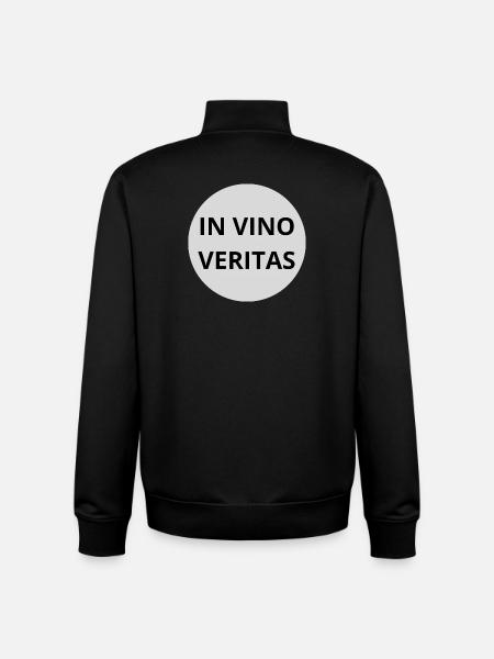In Vino Veritas - Unisex Organic Zip Sweatshirt by Stanley/Stella - black