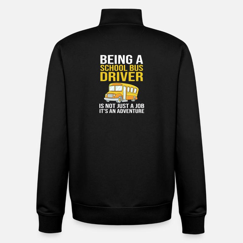 Schulbus Schulbusfahrer Busfahrer - Unisex Organic Zip Sweatshirt von Stanley/Stella - Schwarz