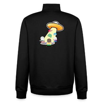 UFO-Haus-Trupp - Unisex Organic Zip Sweatshirt von Stanley/Stella - Schwarz - Hinten - AI Model Male 185 light (185cm)