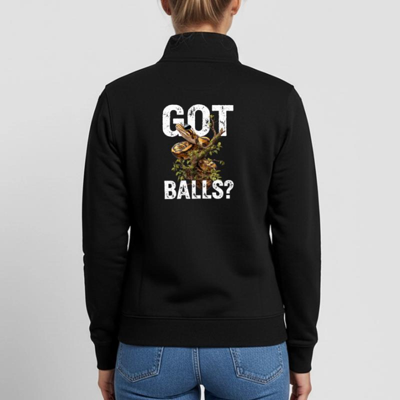 Königspython Schlangen Liebhaber Terrarium Python Unisex Organic Zip Sweatshirt von Stanley/Stella