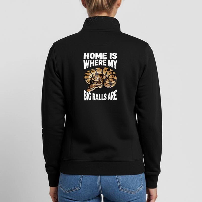 Königspython Schlangen Liebhaber Terrarium Python Unisex Organic Zip Sweatshirt von Stanley/Stella