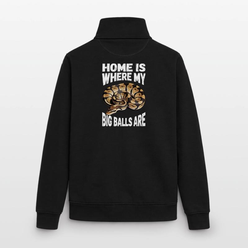 Königspython Schlangen Liebhaber Terrarium Python Unisex Organic Zip Sweatshirt von Stanley/Stella