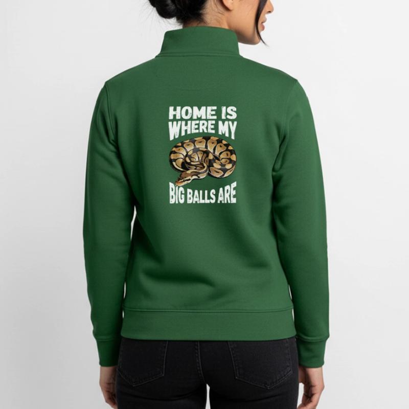 Python roi Serpents Amateurs de terrarium Python Sweat zippé unisexe en coton bio Stanley/Stella