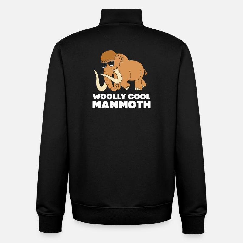 Mammouth - Sweat zippé unisexe en coton bio Stanley/Stella - noir
