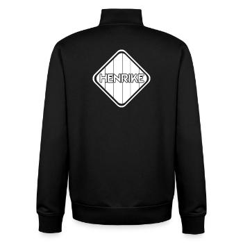 Vor als Geschenk - Unisex Organic Zip Sweatshirt von Stanley/Stella - Schwarz - Hinten - AI Model Male 185 light (185cm)