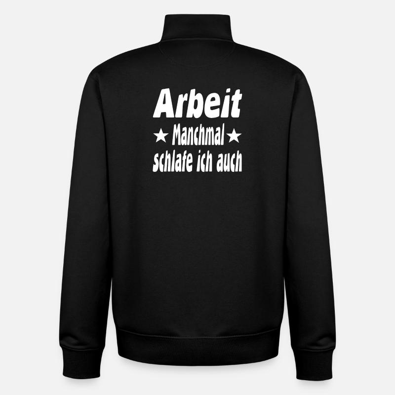 Arbeit - Unisex Organic Zip Sweatshirt von Stanley/Stella - Schwarz