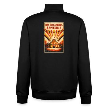 More than just a show | Circus Spectacle - Unisex Organic Zip Sweatshirt by Stanley/Stella - black - Back - AI Model Male 185 light (185cm)