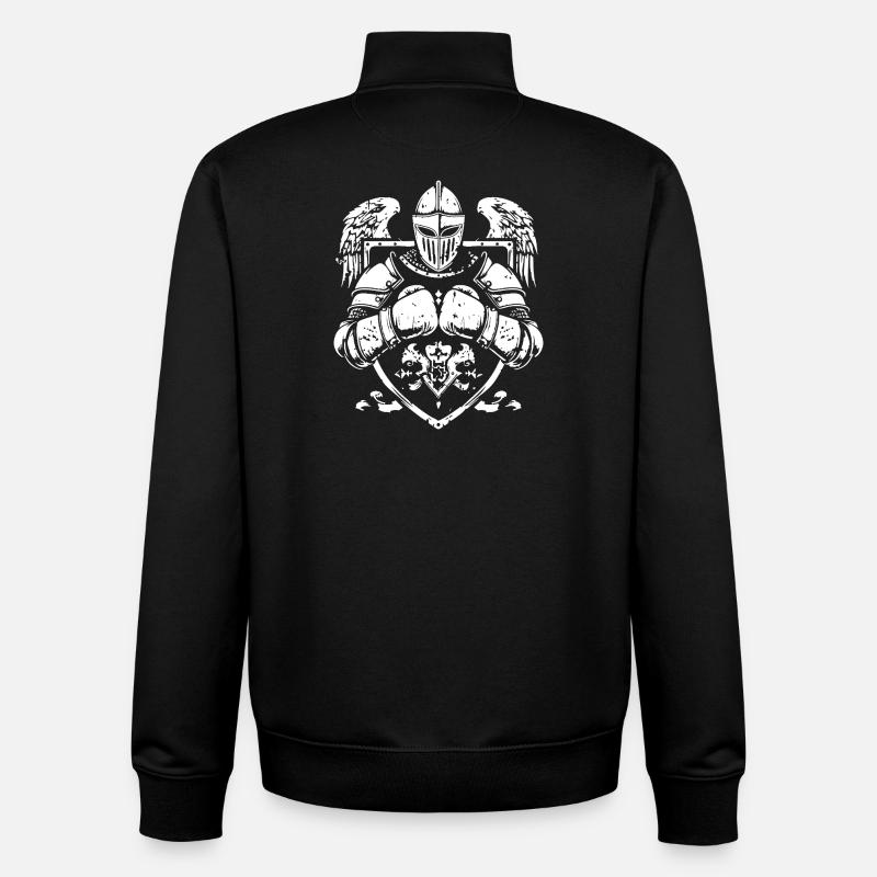 Ritter Boxen MMA - Unisex Organic Zip Sweatshirt von Stanley/Stella - Schwarz