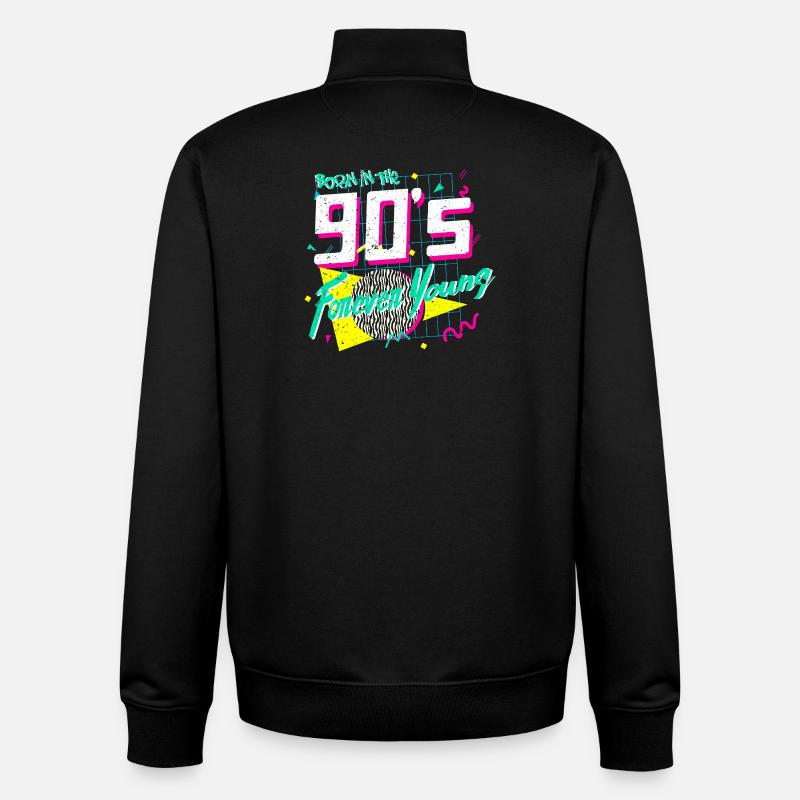90s - Unisex Organic Zip Sweatshirt von Stanley/Stella - Schwarz