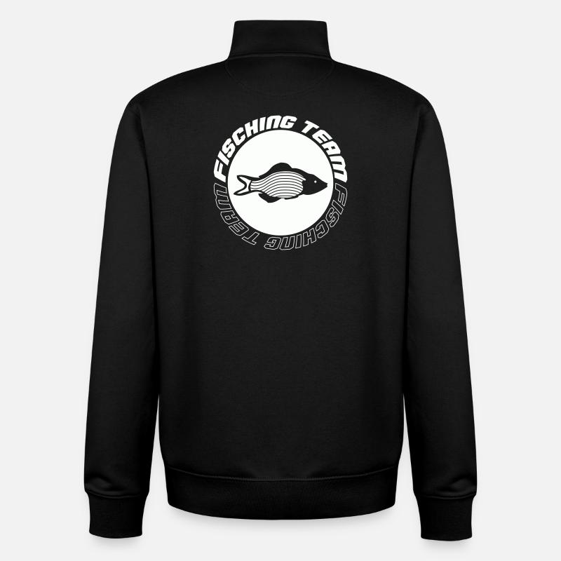 Fishing Team - Unisex Organic Zip Sweatshirt von Stanley/Stella - Schwarz