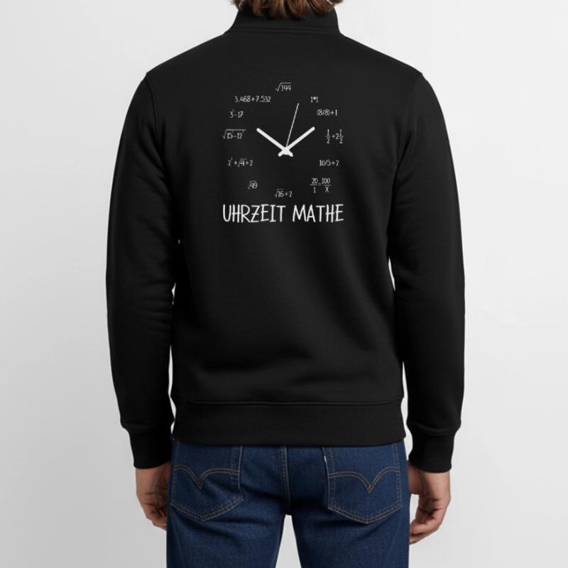Temps maths math élève enseignant de maths Sweat zippé unisexe en coton bio Stanley/Stella