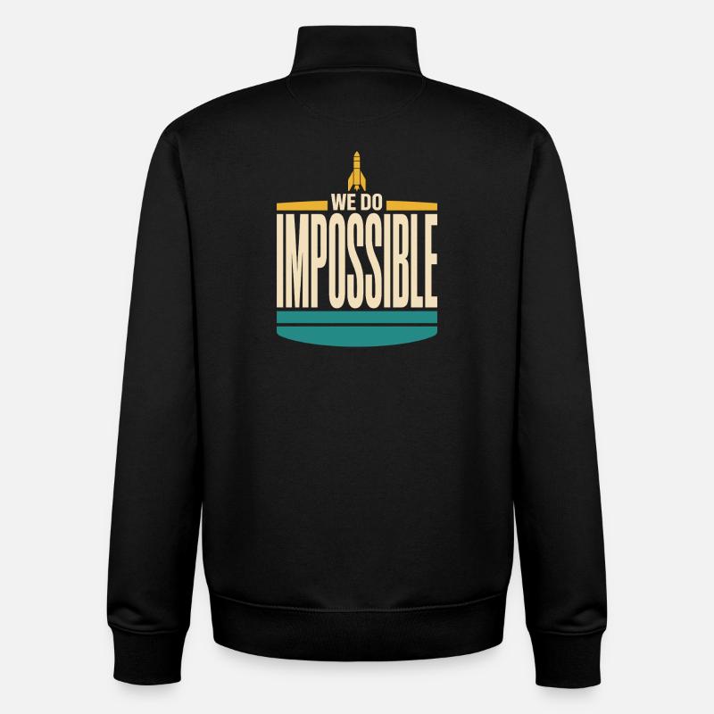 Rocket Science Rocket Scientist Aerospace - Unisex Organic Zip Sweatshirt by Stanley/Stella - black
