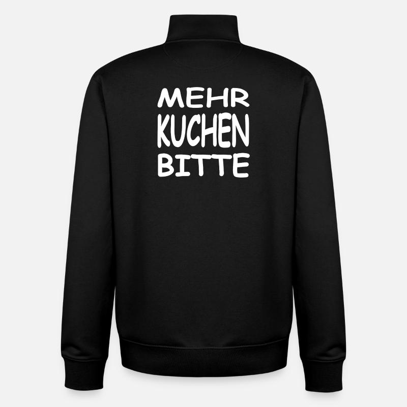 Gâteau - Sweat zippé unisexe en coton bio Stanley/Stella - noir