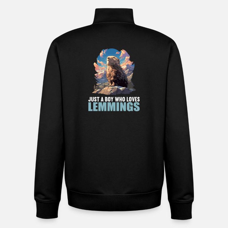 Lemminge Lemming - Unisex Organic Zip Sweatshirt von Stanley/Stella - Schwarz