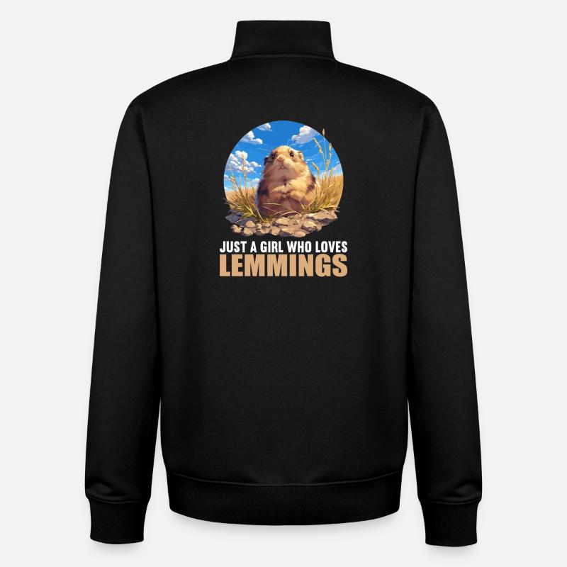 Lemminge Lemming - Unisex Organic Zip Sweatshirt von Stanley/Stella - Schwarz