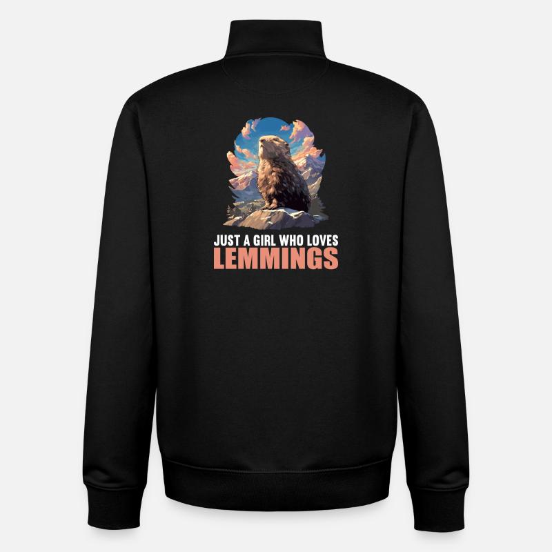 Lemminge Lemming - Unisex Organic Zip Sweatshirt von Stanley/Stella - Schwarz
