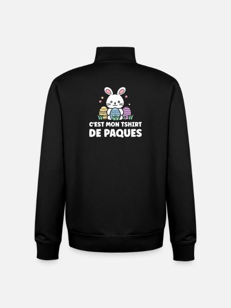 HUMOUR-OSTERN - Unisex Organic Zip Sweatshirt von Stanley/Stella - Schwarz