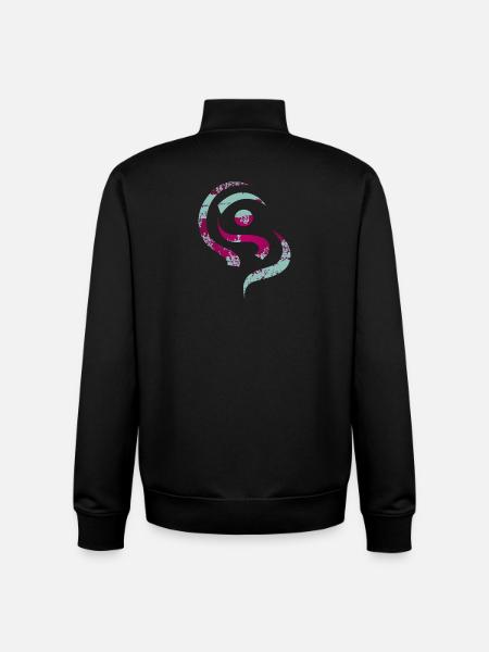 yoga_design_13 - Unisex Organic Zip Sweatshirt by Stanley/Stella - black
