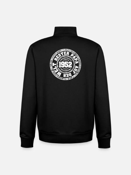 Vater 1952 - Unisex Organic Zip Sweatshirt von Stanley/Stella - Schwarz
