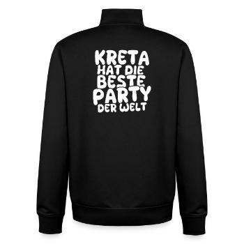 Celebrations Crete - Unisex Organic Zip Sweatshirt by Stanley/Stella - black - Back - AI Model Male 185 light (185cm)