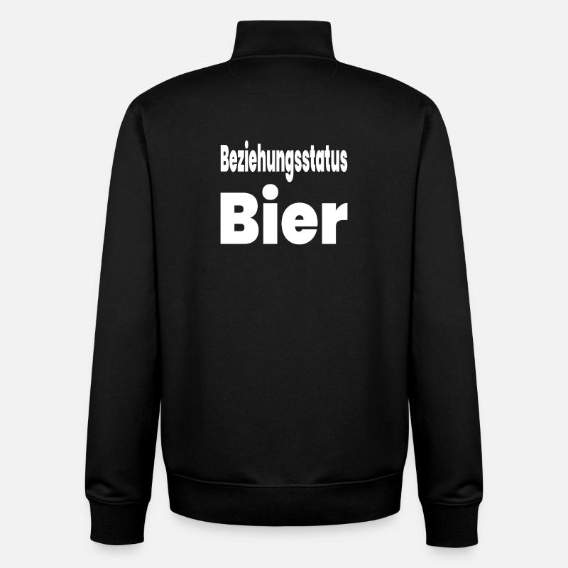 Bier - Unisex Organic Zip Sweatshirt von Stanley/Stella - Schwarz