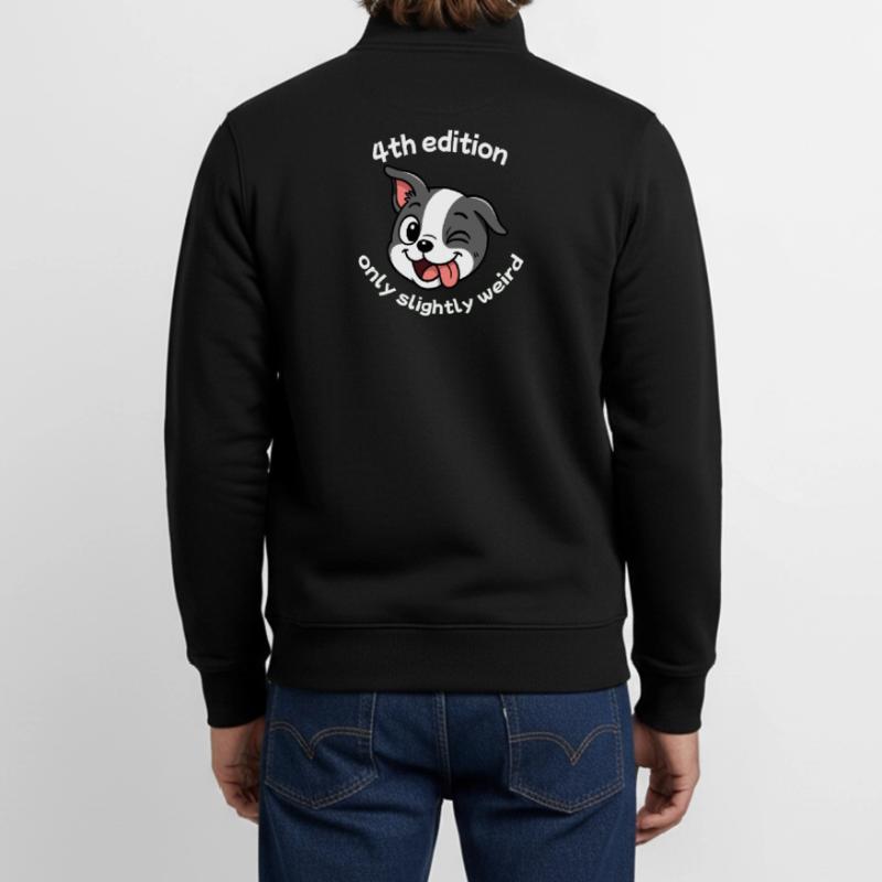 4e édition - Blanc Sweat zippé unisexe en coton bio Stanley/Stella