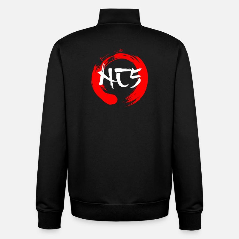 NC5 Nunchaku-Logo - Unisex Organic Zip Sweatshirt von Stanley/Stella - Schwarz