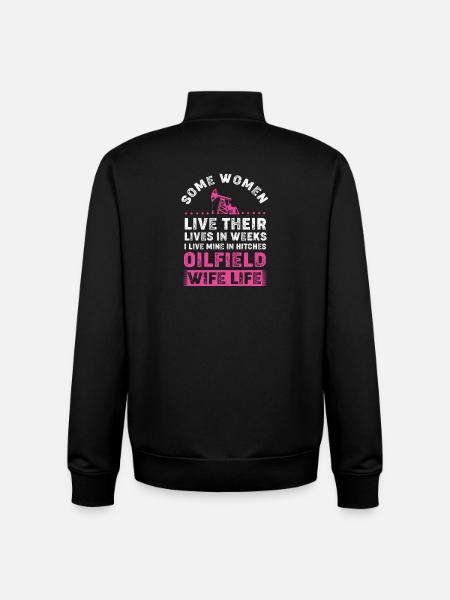 Bohrinsel Ölfeld Ölbohrinsel Ehefrau - Unisex Organic Zip Sweatshirt von Stanley/Stella - Schwarz